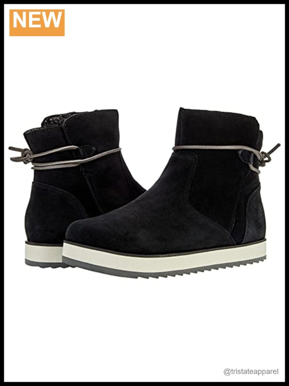 Waterproof Suede Ankle Snow Boots Pull-On 200g Insulation